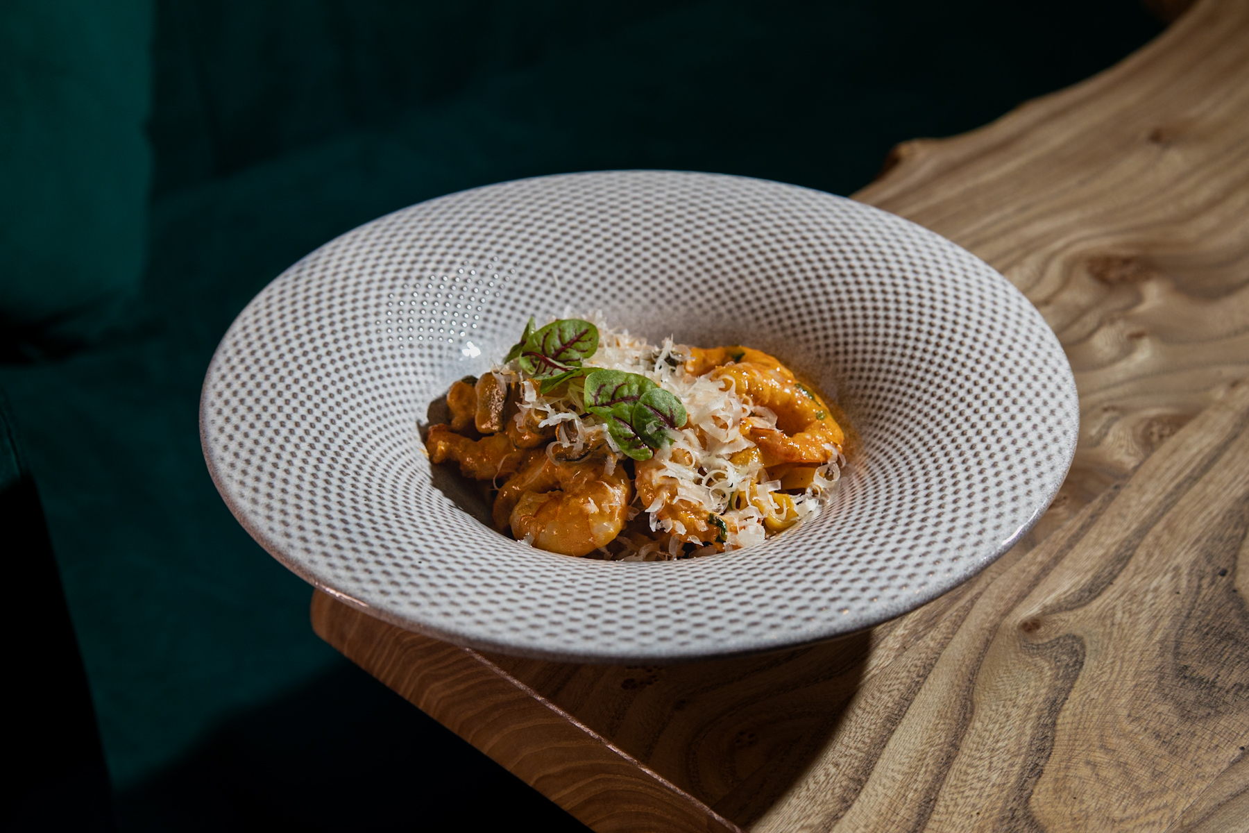 Тальятелле с креветками