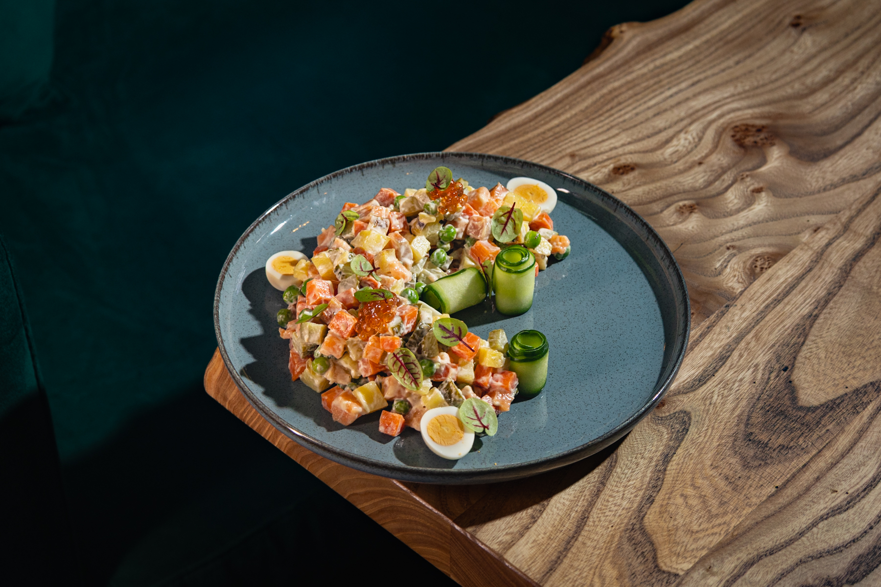 Оливье Ди Маре с семгой